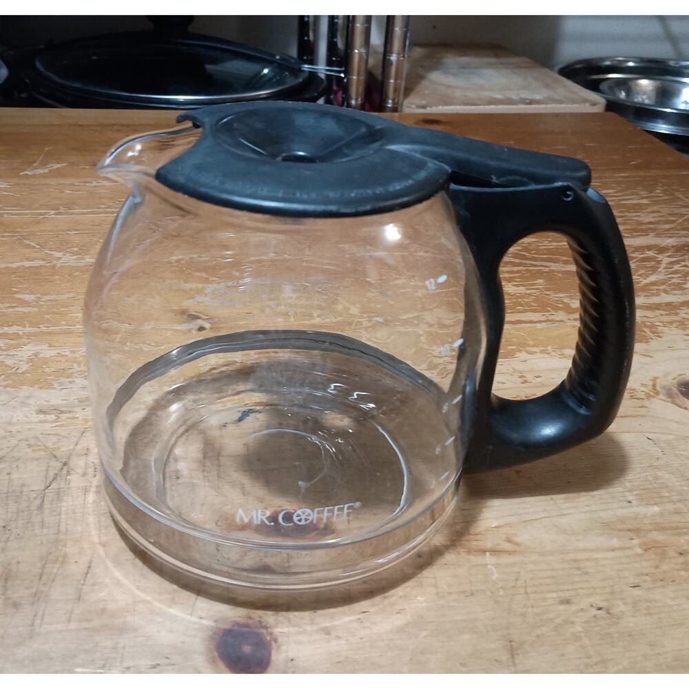 Mr. Coffee 12 Cup Glass Carafe Coffee Maker Pot Replacement Part Black